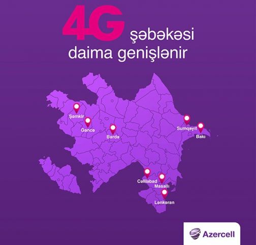 Azercell Masallı və Cəlilabadda 4G xidmətini istifadəyə verib 