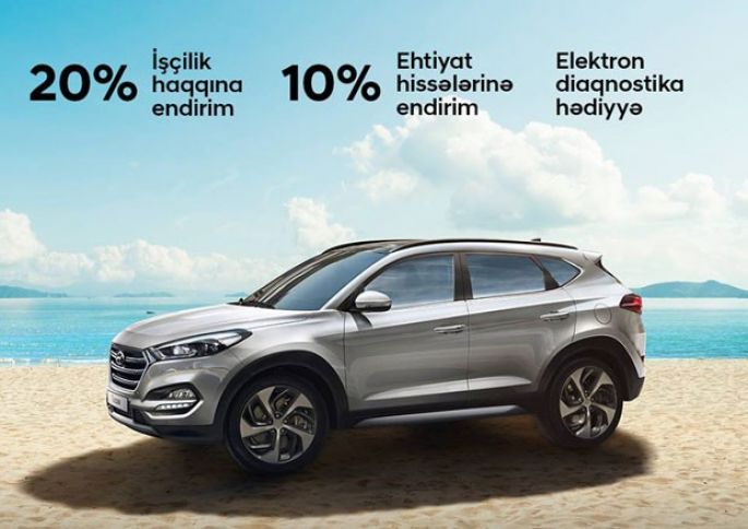 Pulsuz diaqnostika, 20%-dək endirim – Hyundai-dan “Yaya hazırlıq” kampaniyası!