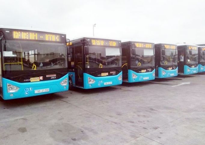 Bakıya 50 yeni avtobus gətirildi