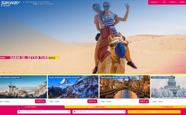 Azərbaycanın turizm şirkəti tur satışını asanlaşdırdı - YENİLƏNMİŞ SAYT