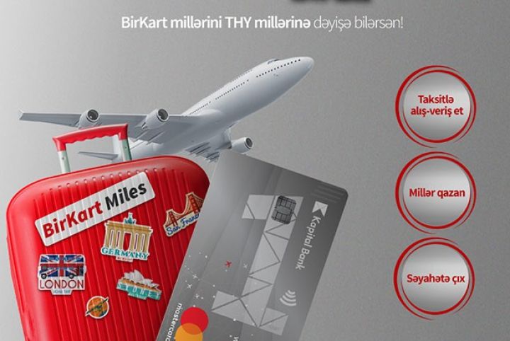 BirKart millərini Türk Hava Yollarının millərinə dəyişmək mümkün oldu