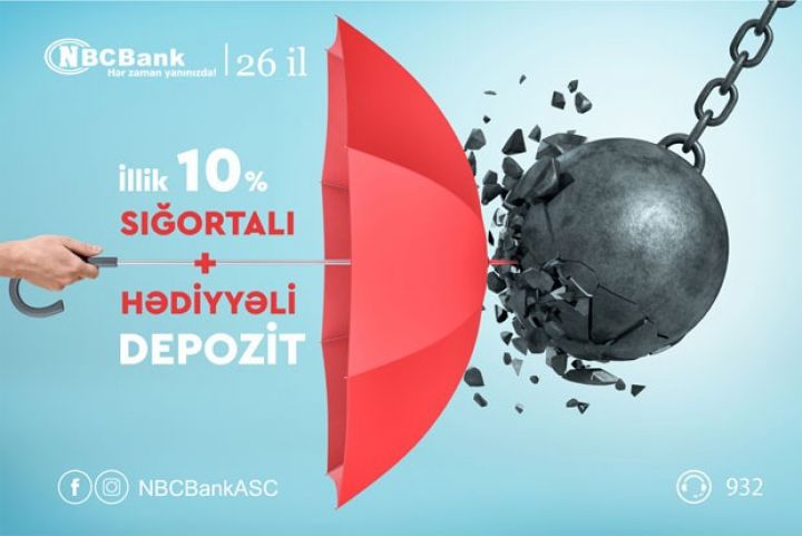 Sığortalı və hədiyyəli depozit “NBCBank”dan