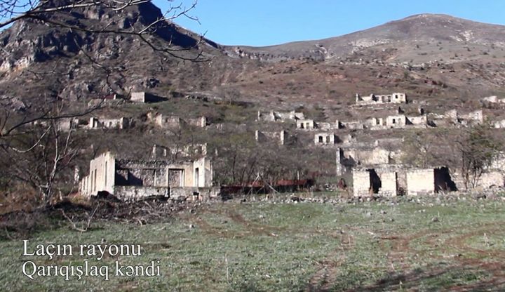Laçın rayonunun Qarıqışlaq kəndindən görüntülər - VİDEO