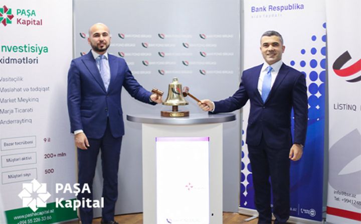 "PAŞA Kapital" “Bank Respublika”nın 10 milyon manatlıq istiqraz buraxılışını həyata keçirdi