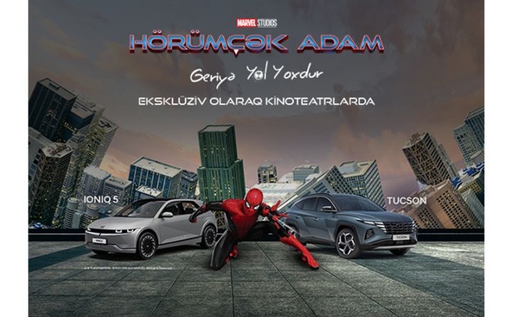 İki yeni Hyundai modeli "Hörümçək-adam: Evə yol yoxdur" super qəhrəman filmində!