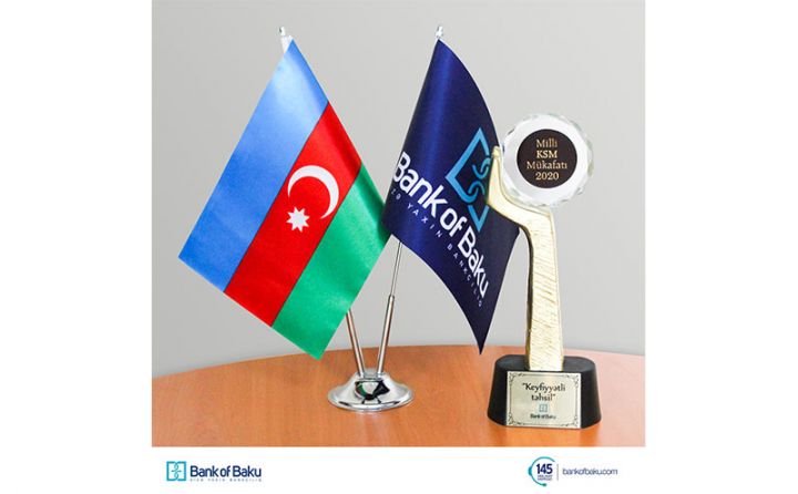 Bank of Baku “Milli KSM Mükafatı 2020”nin qalibi oldu!