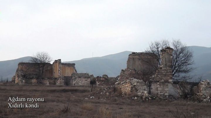 Ağdam rayonunun Xıdırlı kəndindən görüntülər - VİDEO