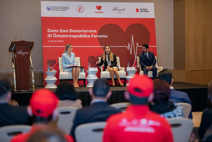 "Qırmızı Ürəklər" Fondunun dəstəyi ilə Gənc Qan Donorlarının III Ümumrespublika Forumu baş tutub