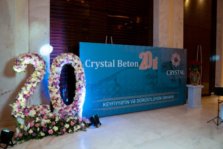 “Crystal Beton” 20 illik yubileyini qeyd edib - FOTOLAR