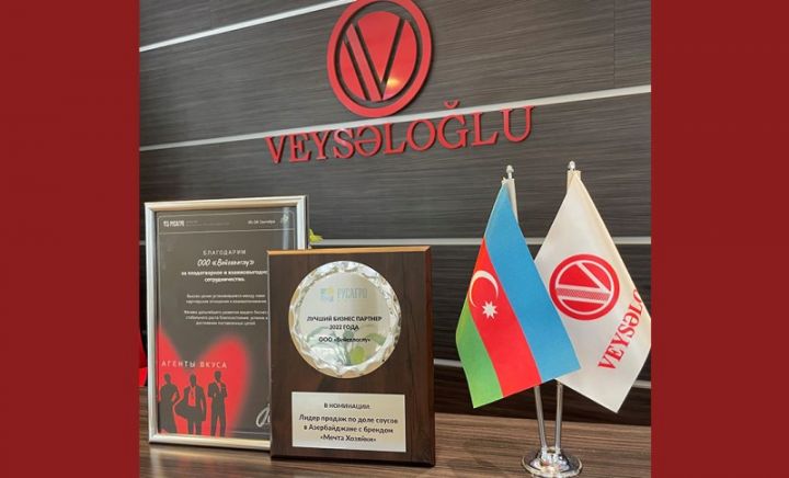 “Veysəloğlu Distribusiya” şirkəti iri istehsalçı tərəfindən mükafata layiq görülüb