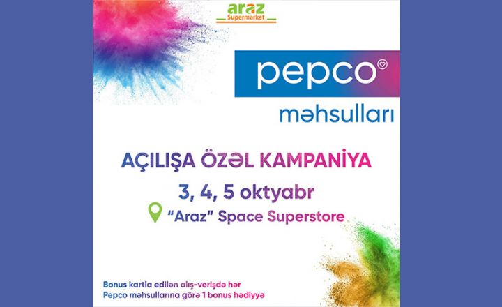 “Araz” supermarketi Polşa brendi olan “Pepco” məhsullarını Azərbaycana gətirdi