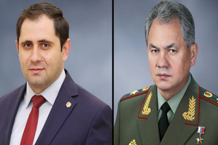 Ermənistan və Rusiya müdafiə nazirləri telefonla danışıb