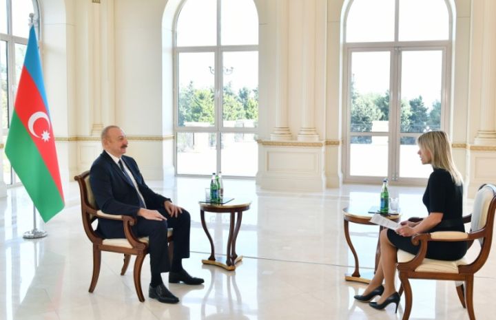 İlham Əliyev “Euronews” televiziyasına müsahibə verib