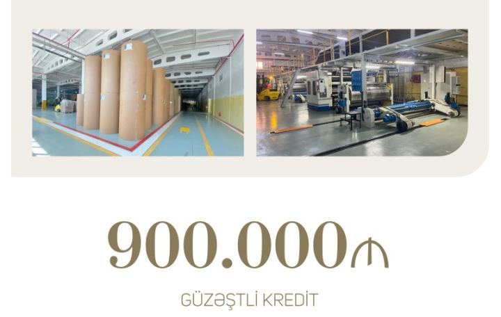 Bu şirkətə qofro karton qutu istehsalı üçün 0,9 milyon manat güzəştli kredit verildi