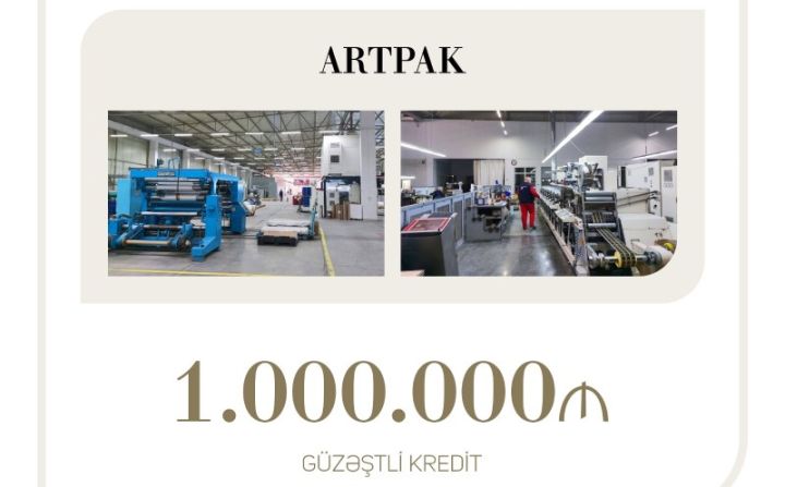 "Artpak" şirkəti 1 milyon manat ucuz kredit alıb - NAZİR MƏLUMAT PAYLAŞDI