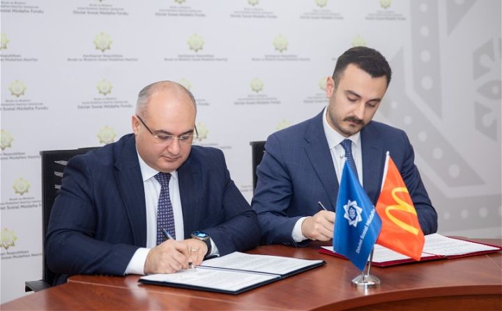 DSMF və “McDonald’s Azərbaycan” arasında əməkdaşlığa dair memorandum imzalanıb