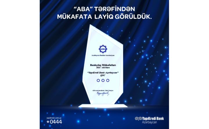 “Yapı Kredi Bank Azərbaycan” ABA tərəfindən mükafata layiq görülüb