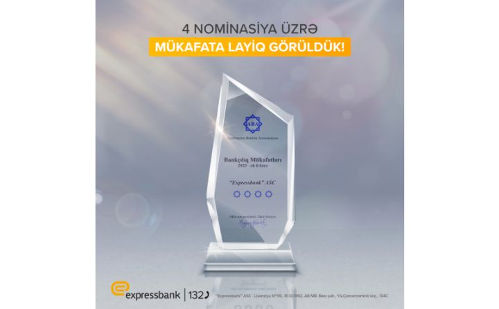 Expressbank 4 nominasiyada mükafat qazanıb