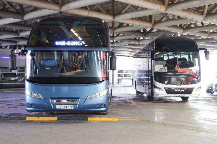Bakı-Gəncə-Bakı istiqamətində yeni avtobuslar istifadəyə verildi