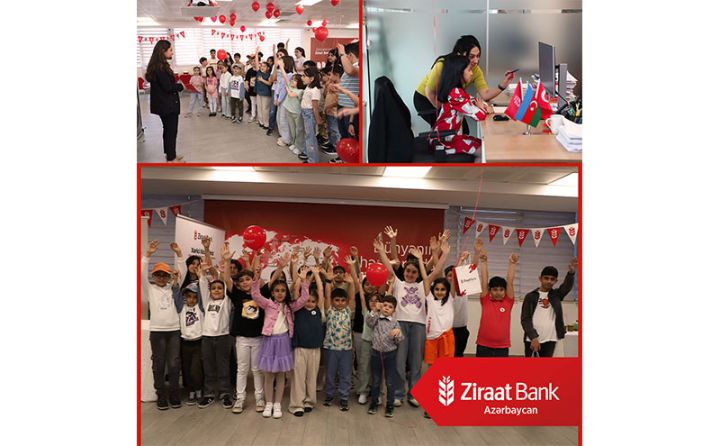 Ziraat Bank Azəraycan uşaqlar üçün “Gələcəyin bankirləri” layihəsini həyata keçirib
