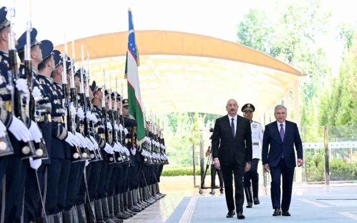 Daşkənddə Prezident İlham Əliyevin rəsmi qarşılanma mərasimi olub