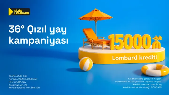 7% endirim davam edir - “Sizin Lombard” kampaniya müddətini uzatdı ®