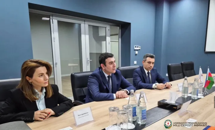 Milli Depozit Mərkəzinin sədri “Bank of New York Mellon”un rəsmiləri ilə görüşüb