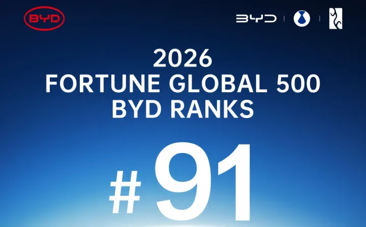 BYD dünyanın 100 ən böyük şirkəti sırasına daxil oldu