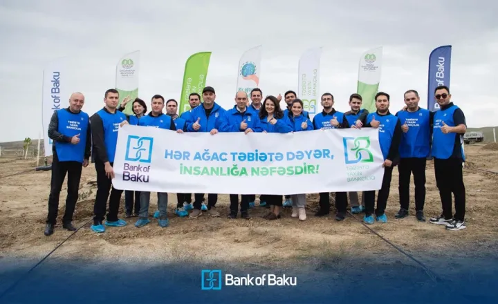 Bank of Baku növbəti ağacəkmə aksiyasını təşkil edib - FOTOLAR