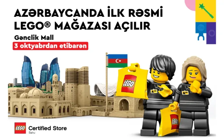 Azərbaycanda ilk LEGO® Certified Store “TORGROUP Global” tərəfdaşlığı ilə açılır