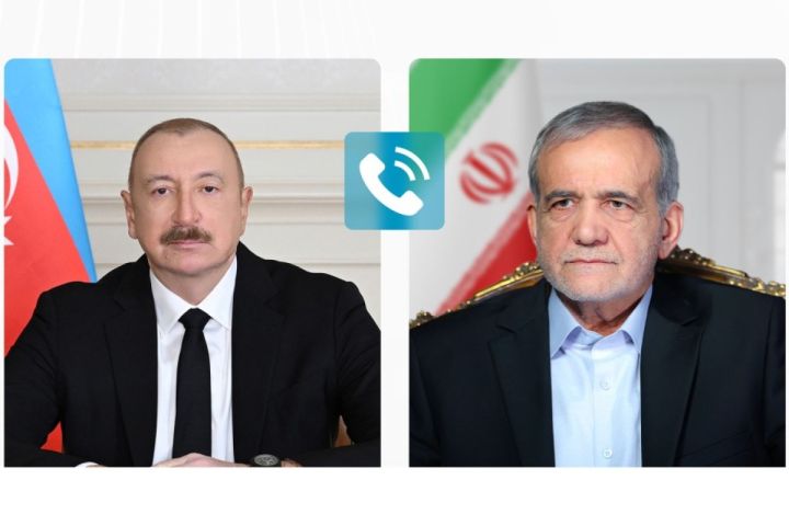 Əliyev Pezeşkiana zəng edib